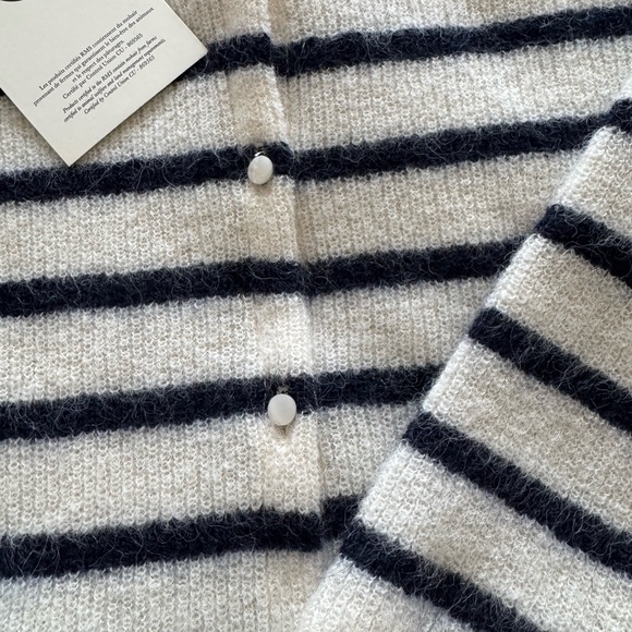 Sezane Gaspard ecru navy stripes size S NWT - Picture 5 of 6